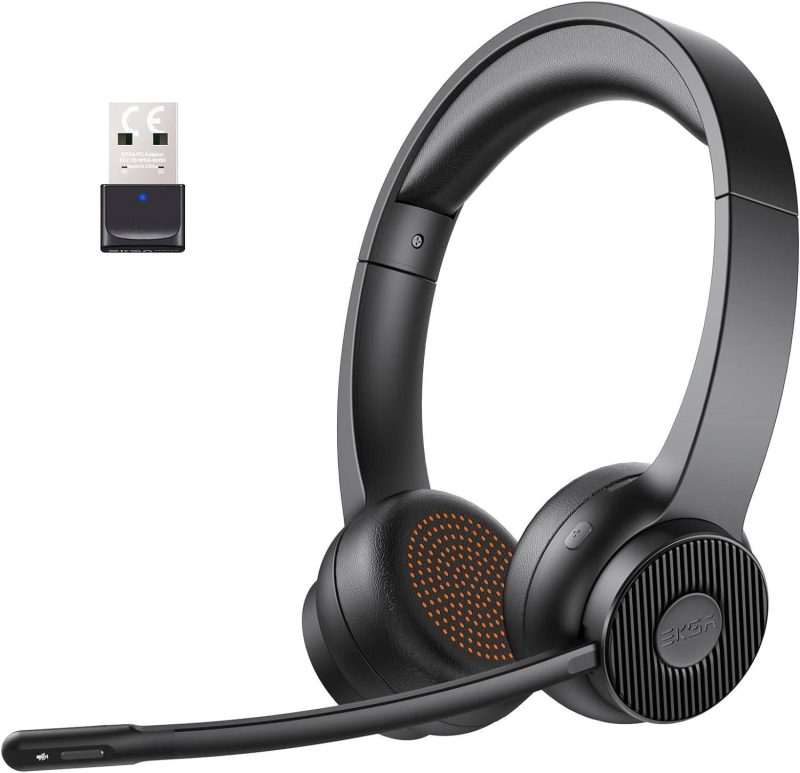 Casque Micro Antibruit Bluetooth sans Fil via USB EKSA Telecom H16 55H dAutonomie