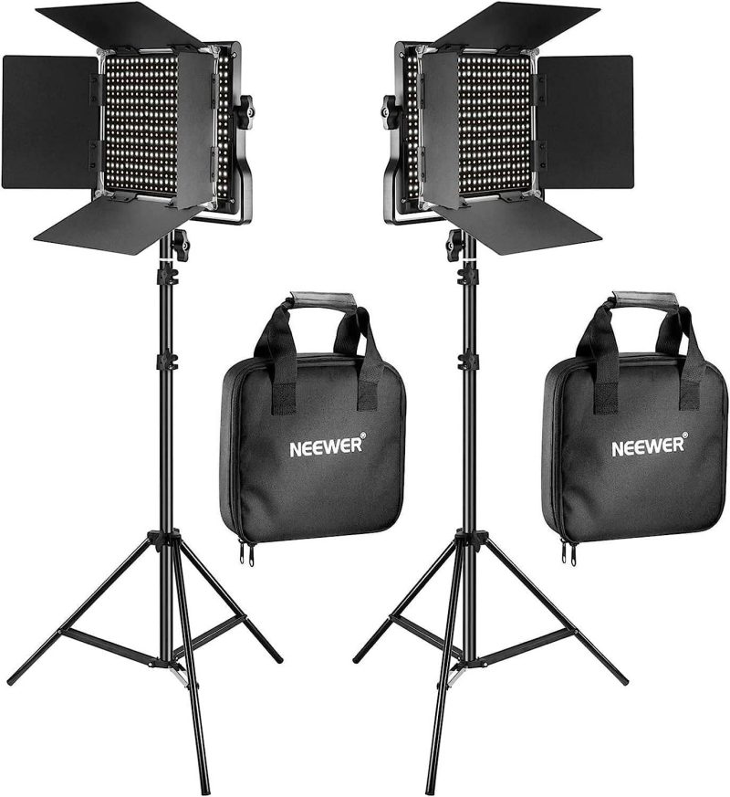 Kit de lumieres LED ajustables Bi couleur Neewer LED NL660