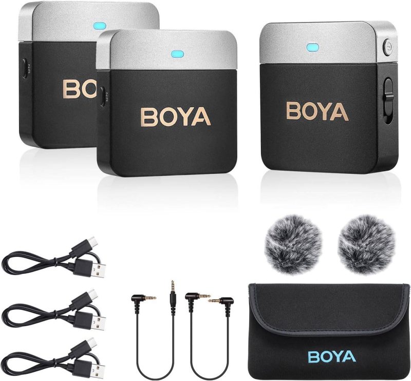 Microphone Cravate sans fil pour Cameras Smartphone Boya BY M1V2