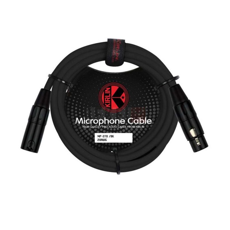 Cable Micro Xlr Male vers femelle Kirlin MP 270 03 BK 09m