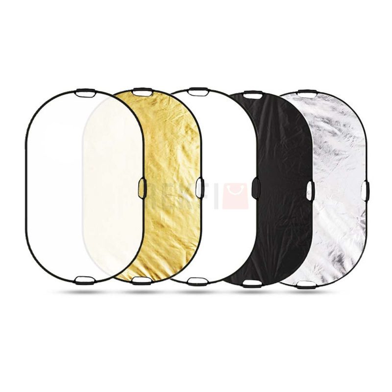 Reflecteur pliable ovale Selens 5 en 1 80x120cm Portable Pliable