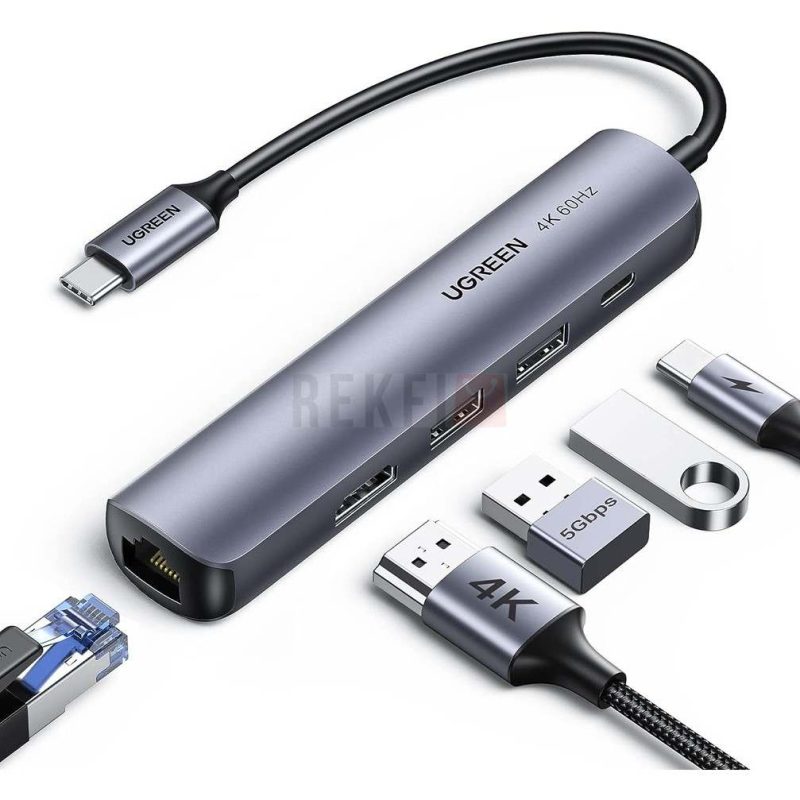 Adapatateur Hub Ugreen USB HDMI RJ45 1