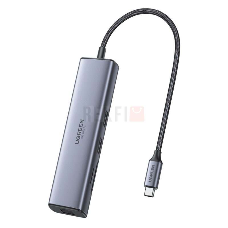 Adaptateur Hub UGREEN USB C HDMI 4K 30Hz Carte SD MicroSD 7 in 1 1