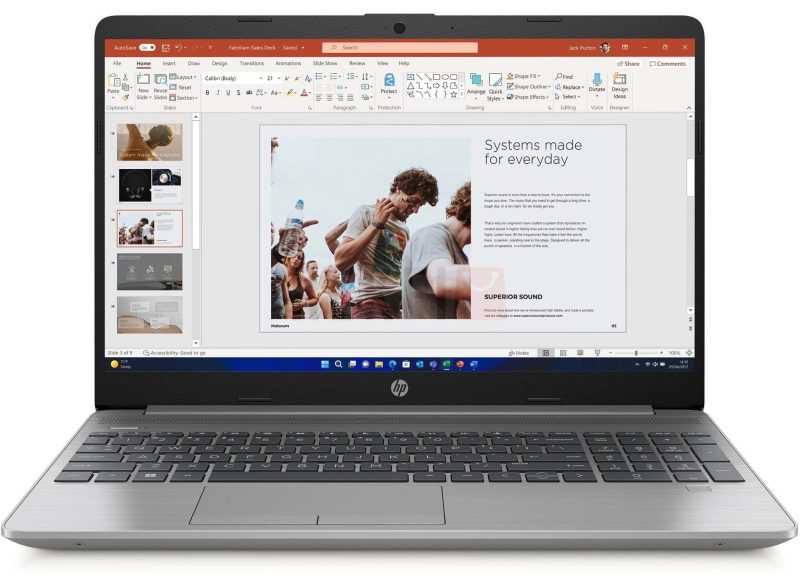 Ordinateur Portable HP 250 G9 15.6 Windows 11 Famille i5 8 Go 256 Go SSD