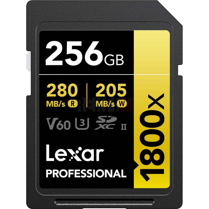 Carte Memoire Lexar 256GB V60 gold serie