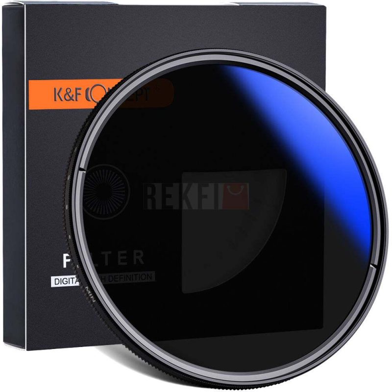 Filtre ND variable multicouche KF Concept ND2 ND400 Bleu 67mm