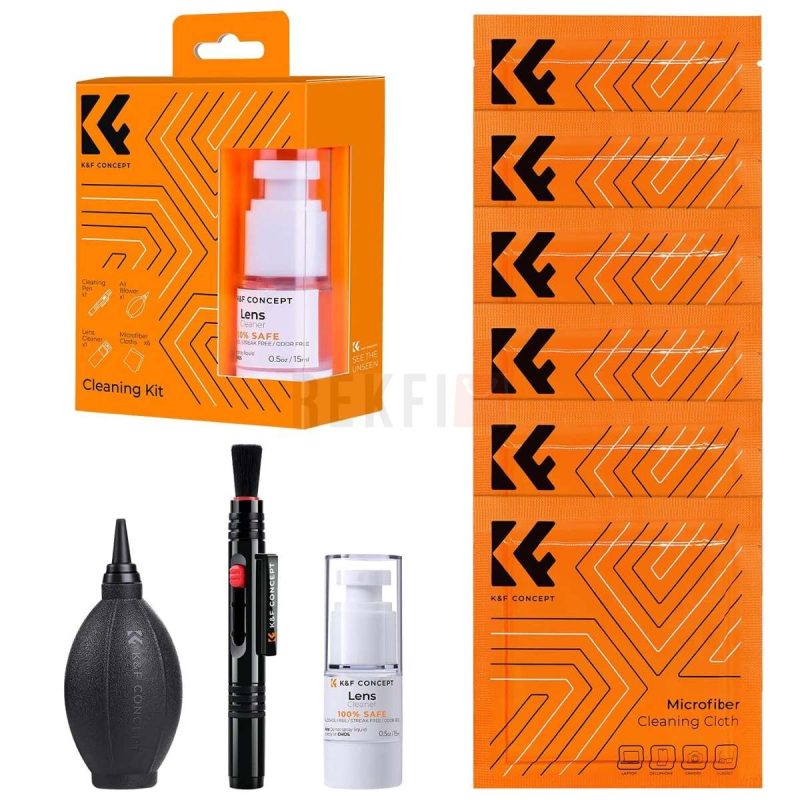 KF Concept Kit de Nettoyage 4 en 1 pour Objectif de Camera ET Filtre