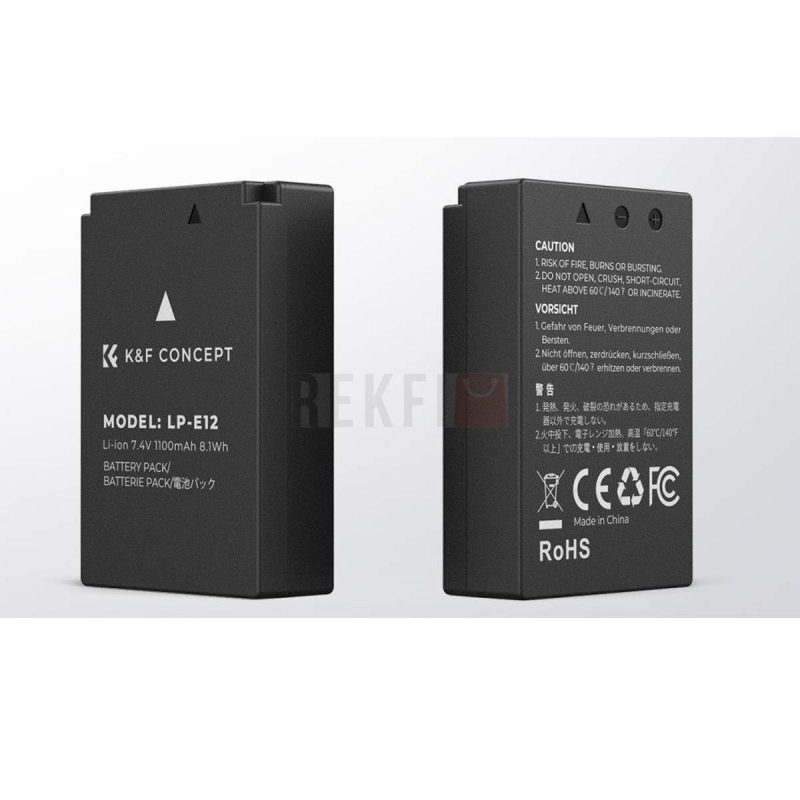 KF Concept LP E12 Kit 2 batteries et chargeur avec a double emplacement 1 1