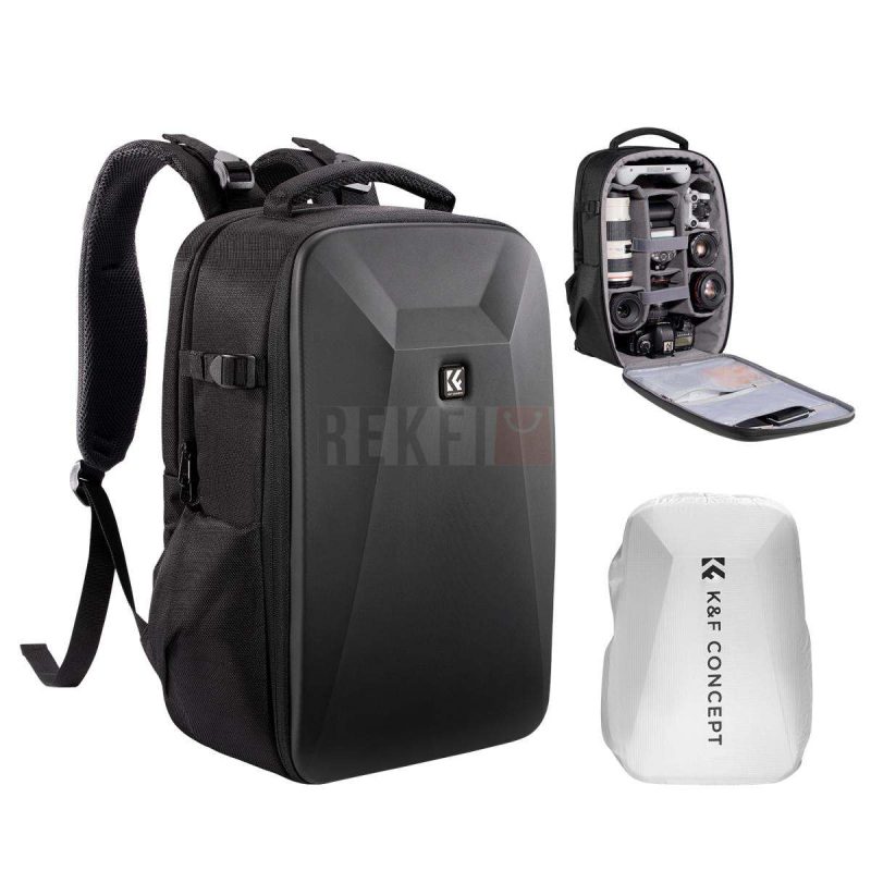 KF Concept Sac a dos pour appareil photo avec coque rigide KF13.134