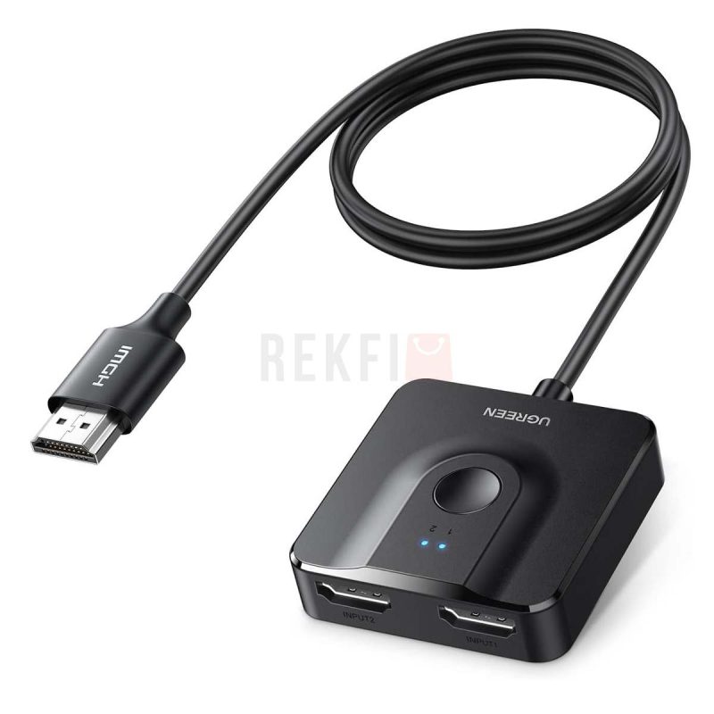 UGREEN Switch HDMI 4K 60Hz 2 Entrees 1 Sortie Commutateur HDMI 1080P 6