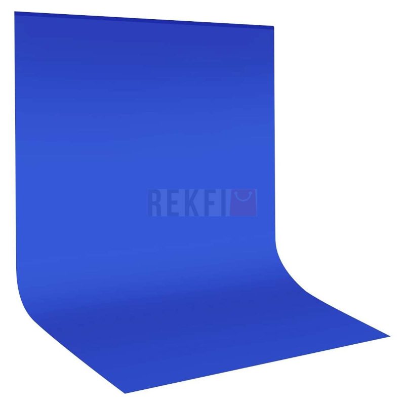 Fond Tissu Blue en Coton Mousseline pour Studio Photo et Video