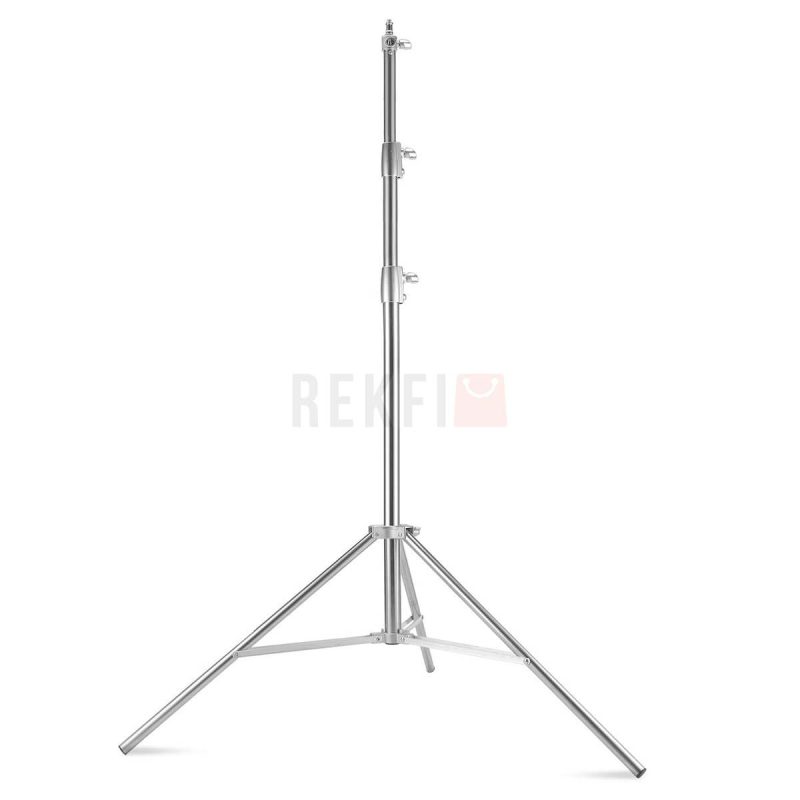 Trepied Support de Lumiere Robuste en Acier Inoxydable