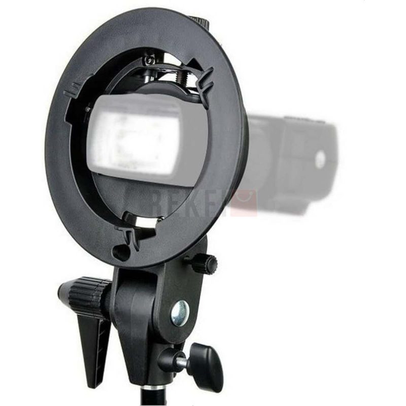 Godox Type S1 support de monture Bowens pour flash Speedlite snoot boite a lumiere bol de beaute reflecteur parapluie