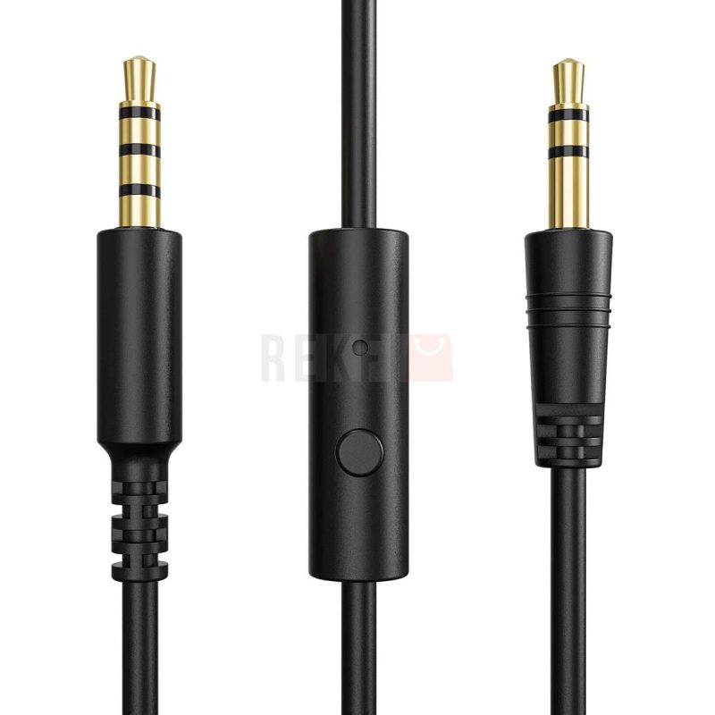 OneOdio Cable Jack 35 mm vers 3.5mm avec micro et interrupteur marchearret Compatible avec les casques Pro DJ Pro 103050 PC ordinateur smartphone