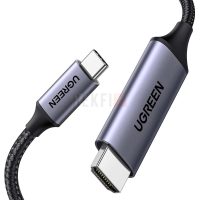 UGREEN Câble USB C vers HDMI 4K 60Hz 18Gbps Adaptateur Thunderbolt 4 3 Type C HDMI2.0 (1M)