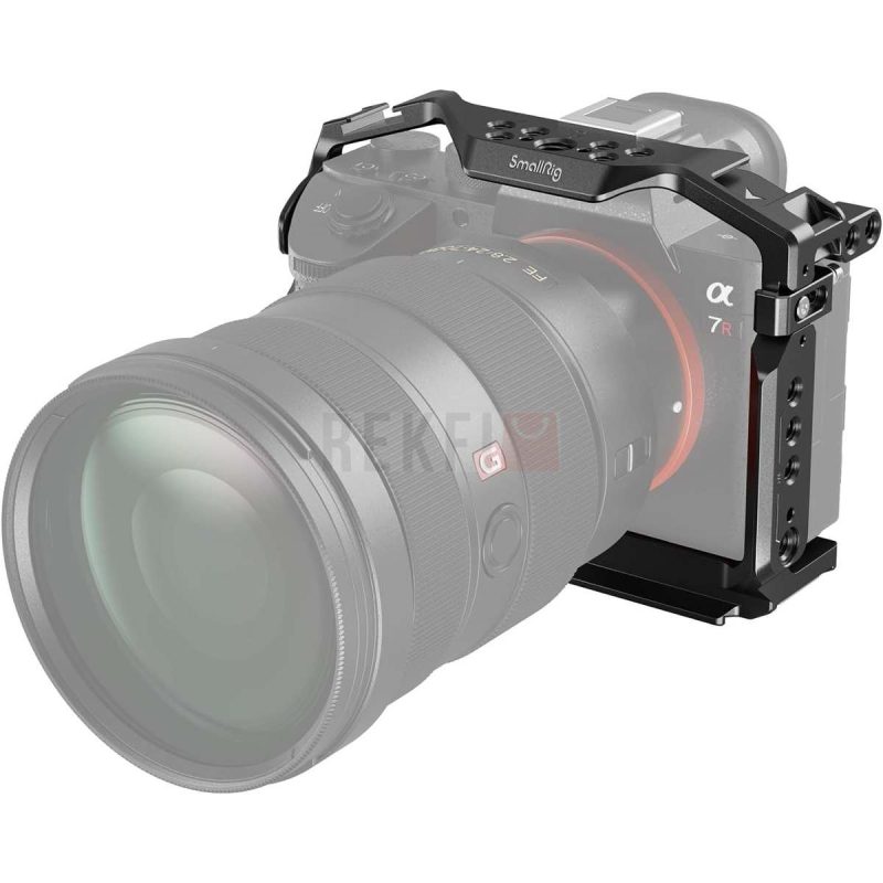 SMALLRIG Cage pour Sony A7 III A7R III Cage en Alliage dAluminium Cold Shoe Integree Rail NATO et Trous Filetes 2087D Nouvelle Version