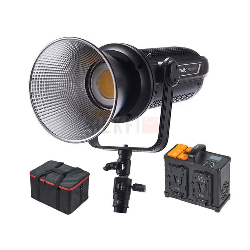 Tolifo SK D7000SL– LED Lumiere de Jour 670W Haute Puissance 5600k Controle App Linklite Ideale pour la Production Video avec Station dalimentation V Mount