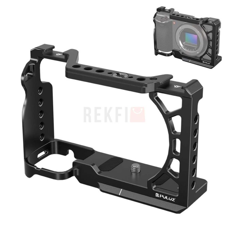 Cage Camera PULUZ PU3220B Metal pour Sony A6500 A6400 A6300 A6000 – Fixations Pro