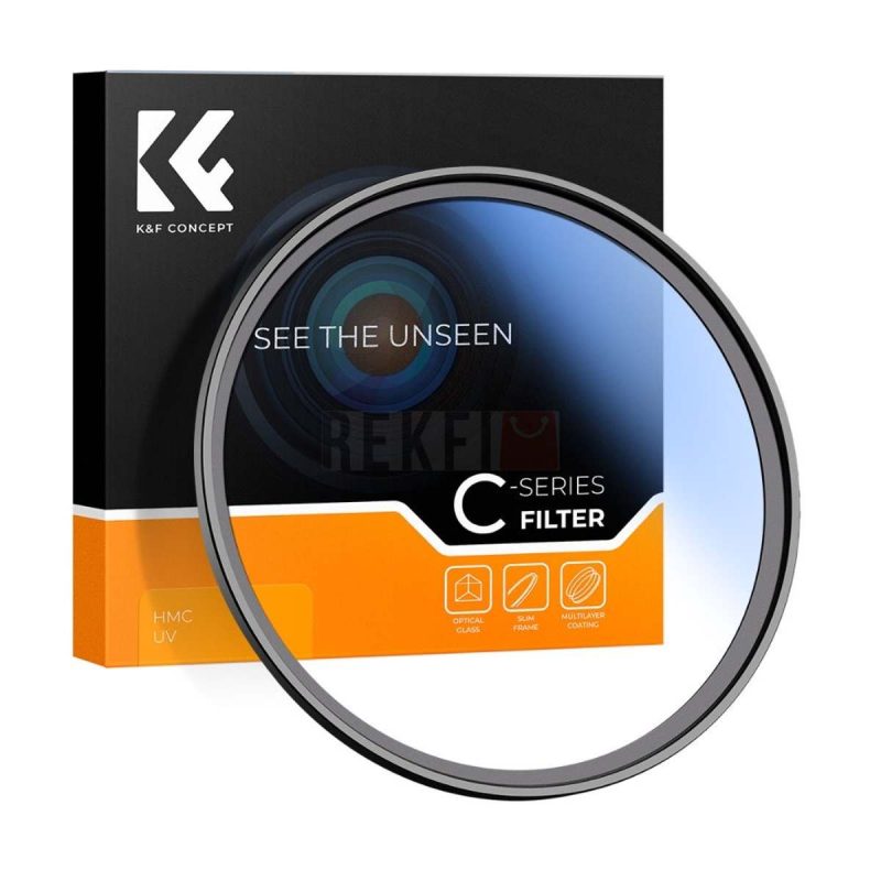 KF Concept Filtre UV 55 mm Professionnel avec Revetement Multi Couches et Chiffon de Nettoyage
