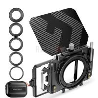 K&F Concept Matte Box avec 2 Filtres 4"x5.65" + 5 Bagues 67-95mm – Pare-soleil Cinéma pour Caméras & Objectifs Professionnels SKU.2180