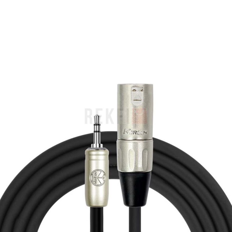 Kirlin AP 493PRL 06 BK – Cable XLR Male vers Mini Jack 35 mm Stereo 18 m pour Camera Enregistreur Smartphone