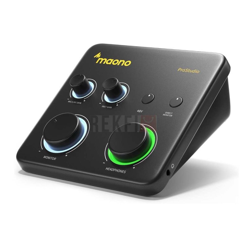 MAONO PS22 Lite – Interface Audio USB 24 bits192 kHz pour Micro Guitare Podcast Streaming
