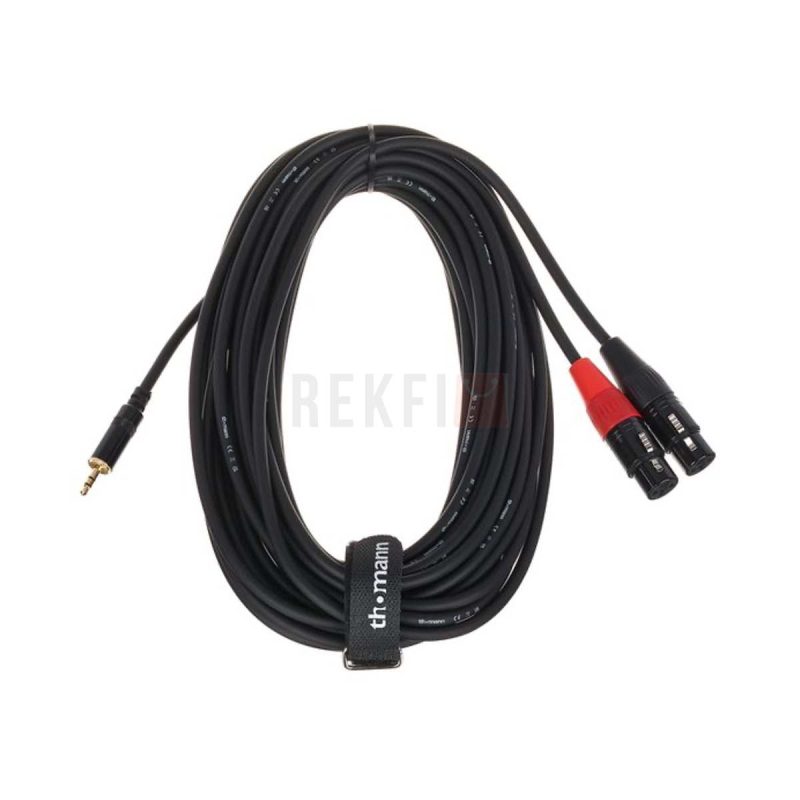Pro Snake TPY 2060 KFF – Cable Insert Audio 6 m 2 XLR Femelles vers Mini Jack 35 mm Stereo