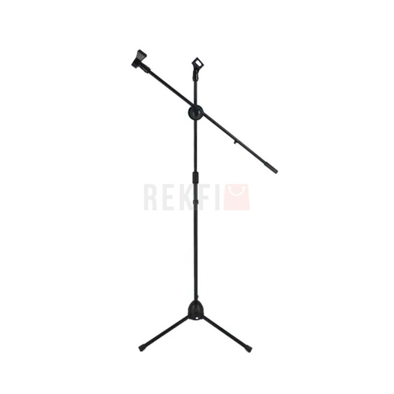 Trepied Microphone M 305A Double Bras Flexible en Metal – Support Reglable Professionnel pour Studio Podcast Chant 1
