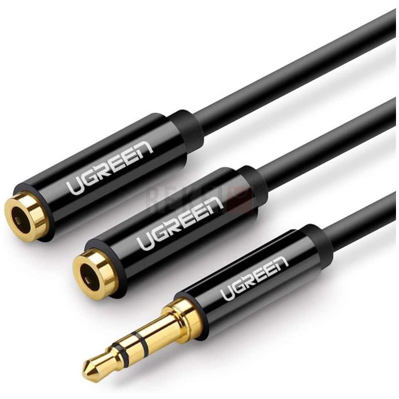 UGREEN Adaptateur Splitter Audio Jack 3.5mm Male vers Double Jack Femelle 3.5mm