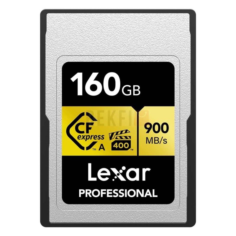 Lexar CFexpress Type A Gold 160 Go – Carte memoire VPG400 jusqua 900 Mos pour video 8K