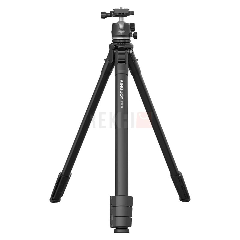 Kingjoy S600 GS10 – Trepied PhotoVideo Pro en Aluminium avec Rotule 360°