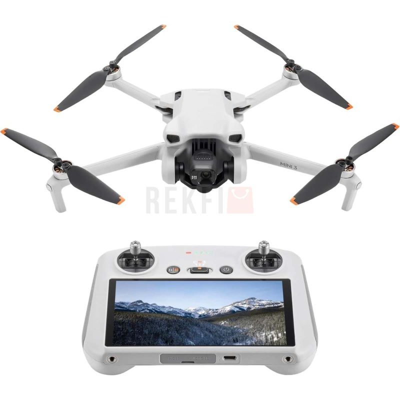 DJI Mini 3 DJI RC – Mini Drone Camera Leger avec Nacelle Mecanique a 3 Axes Video 4K HDR Temps de Vol de 38 Minutes Transmission Video jusqua 10 km Prise de Vue Verticale Retour Integre C0