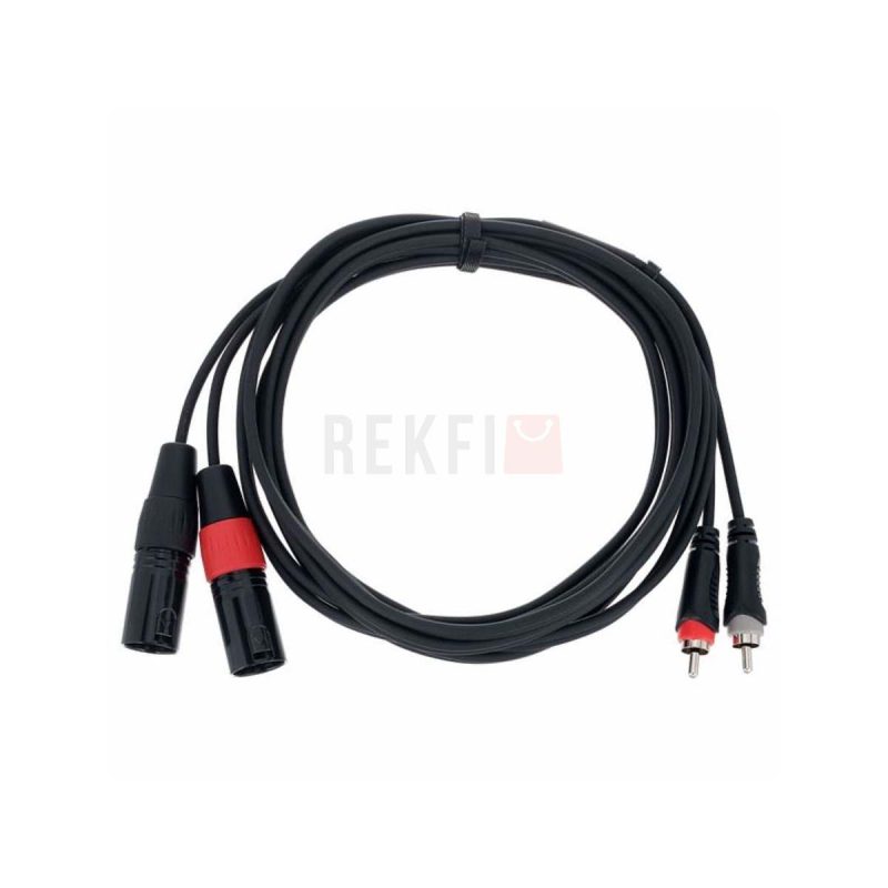 Cable audio XLR RCA Cordial EU 3 MC elements 3M