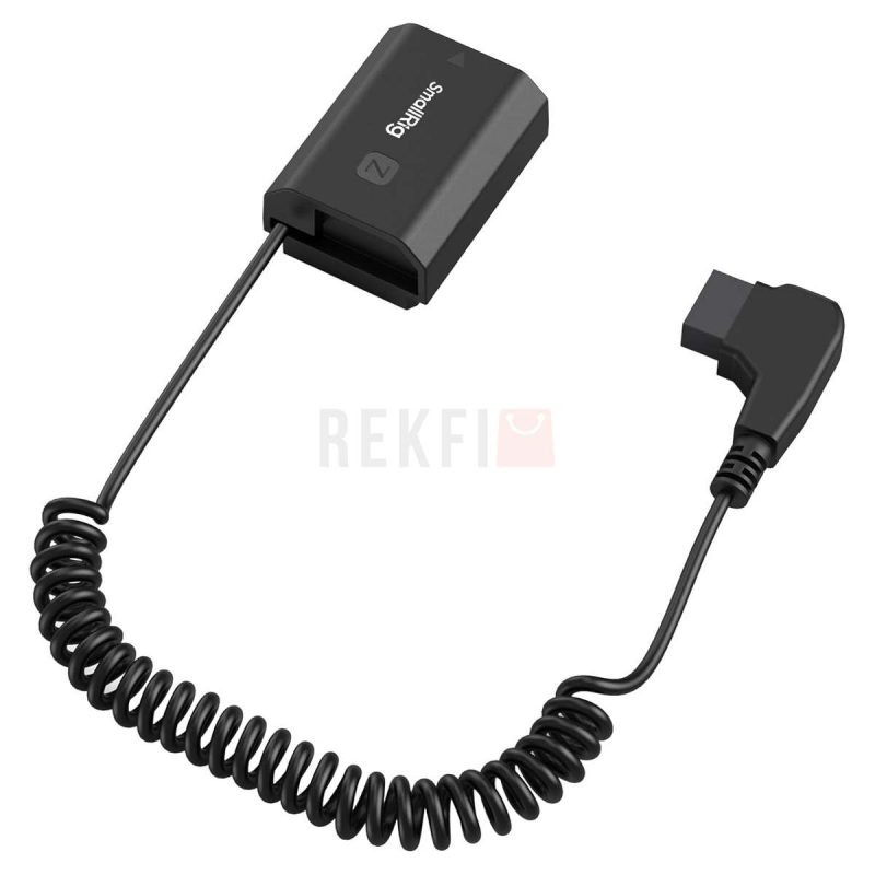 SMALLRIG D Tap Compatible avec NP FZ100 Batterie Factice Cable dalimentation Spirale pour Sony A7R VA7 IVA7S IIIA7R IVA7R IIIA7 IIIA7CA6600FX3ZV E1A7S IIA7R IIA1A9A9II 4253B