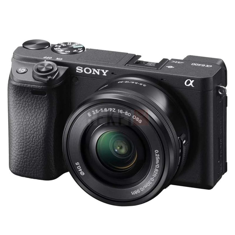 Sony Alpha 6400Appareil Photo Numerique Hybride APS C en kit avec lObjectif Zoom E 16 50mm f3.5 5.6 PZ OSS 242 MP AF en 0.02s Suivi des Yeux 4K HLG Ecran Selfie VloggingILCE6400 A6400