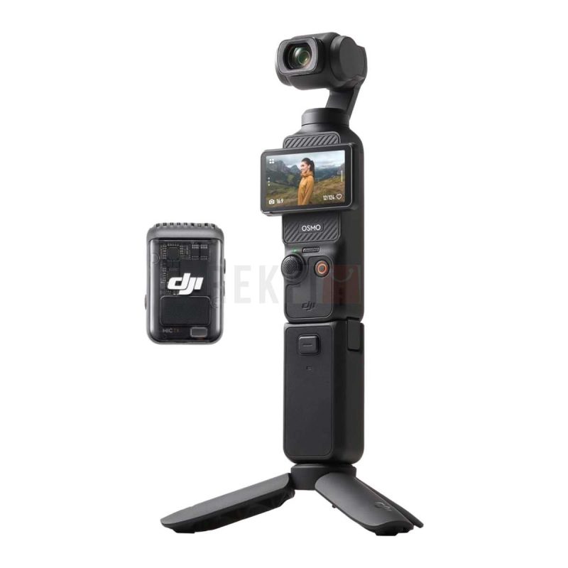 DJI Osmo Pocket 3 Creator Combo – Camera Vlog 4K 120fps avec Capteur 122 Stabilisation 3 Axes Suivi Intelligent et Micro Sans Fil Professionnel