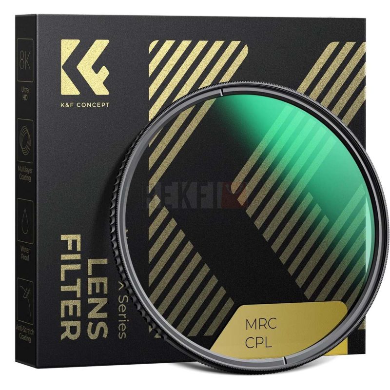 KF Concept Filtre CPL 77 mm Nano X – Filtre Polarisant Circulaire Ultra Mince en Verre Optique HD Multicouche MRC Etanche et Anti Rayures pour Objectif Reflex et Hybride