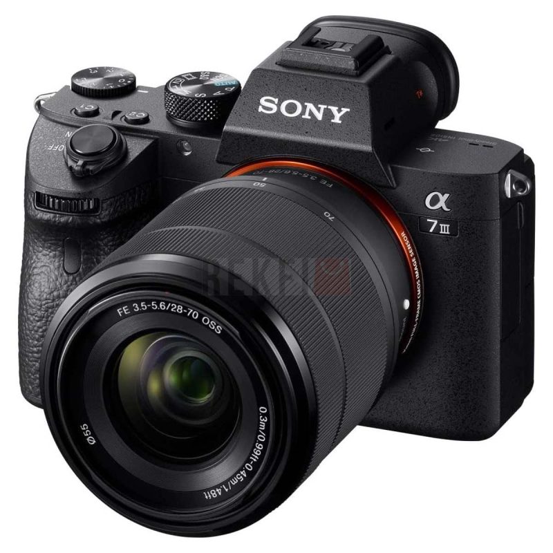 Sony Alpha 7 III Objectif FE 28 70mm f3.5 5.6 OSS – Kit Hybride Plein Format 4K HDR avec Stabilisation 5 Axes et Autofocus Ultra Rapide 0.02s