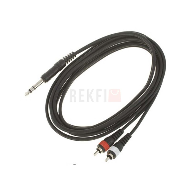 Cable dinsert 2 x RCAJack stereo 63mm the sssnake YPR2030 3m