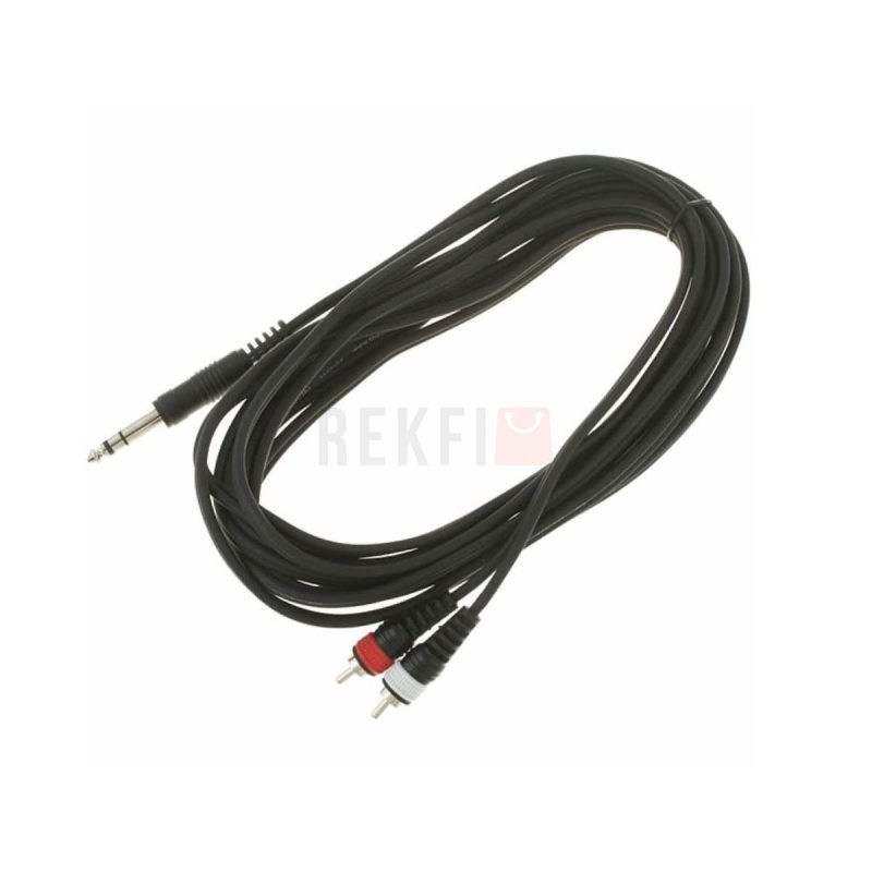 Cable dinsert 2 x RCAJack stereo 63mm the sssnake YPR2050 5m