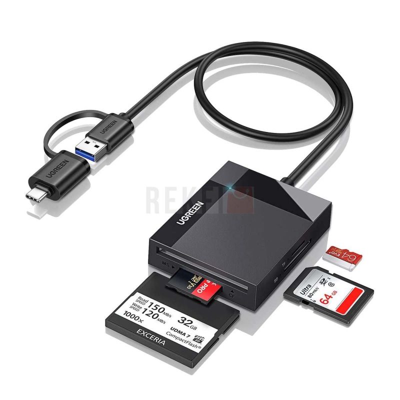 UGREEN 4 en 1 Lecteur Carte USB C SD Adaptateur de Carte SD Micro SD TF CF MS 5Gbps Lecteurs Carte Memoire Externe USB C USB 3.0