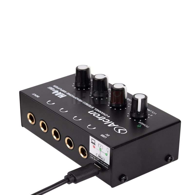 Alctron HA4 PLUS – Amplificateur casque mini 4 canaux pour studio podcast et streaming 2