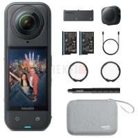 Insta360 X5 Essentials Bundle – Caméra 360° 8K étanche 15 m avec kit d’accessoires pour action et voyage