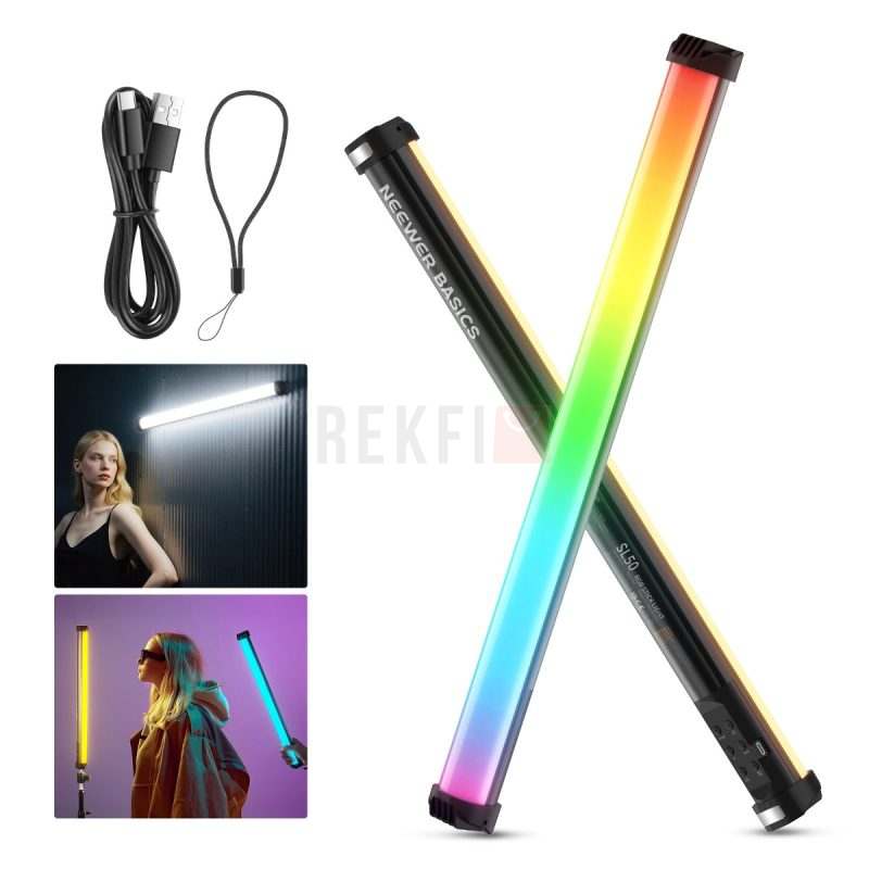 NEEWER SL50 Basics 2122 – Baguette lumineuse LED RGB magnetique portable pour video et photo