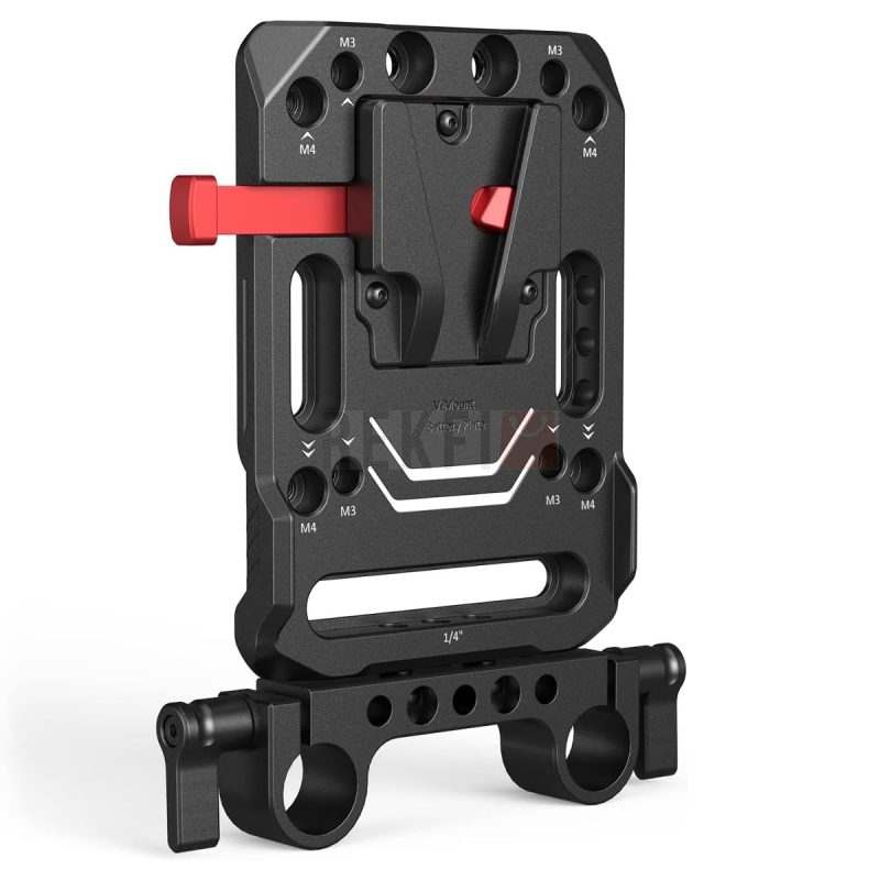 Plaque de batterie SmallRig 3016 a montage V MountV Lock avec double clamp 15 mm pour fixation sur tiges de rig camera
