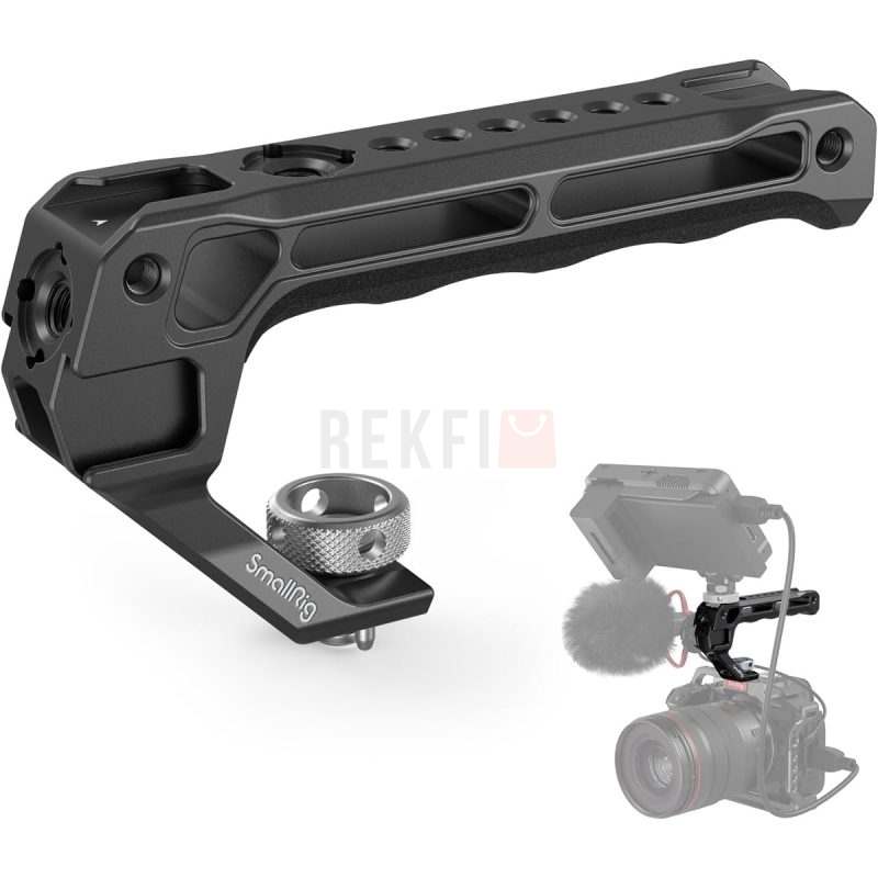 Poignee superieure SmallRig 3765 legere compatible trous de localisation ARRI 3822 16 avec adaptateurs cold shoe inclus pour accessoires