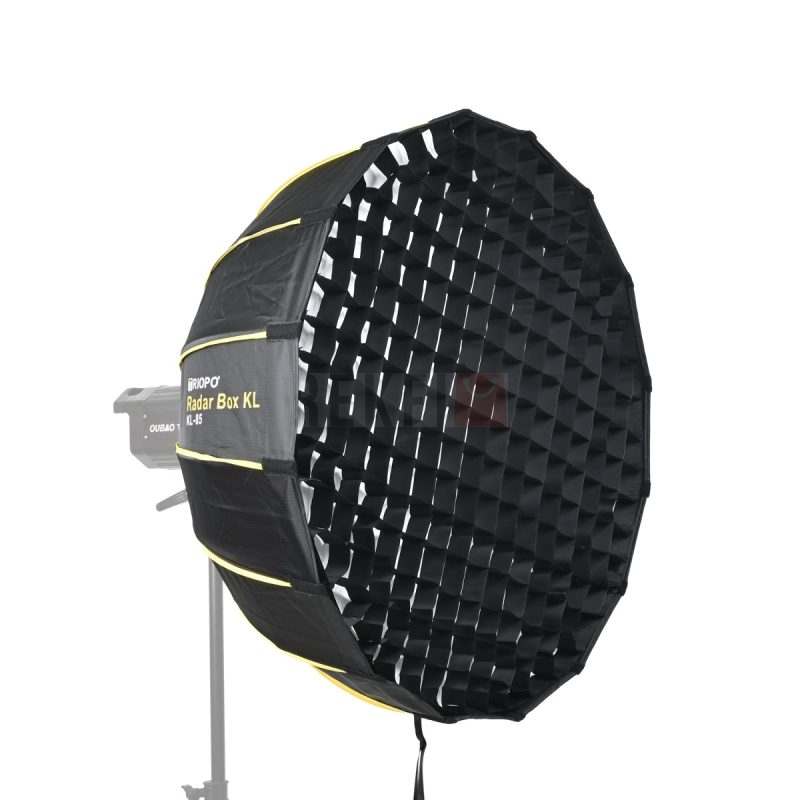 Softbox Triopo KL 85 de 85 cm avec grille grid montee pour eclairage photo et video en studio 6