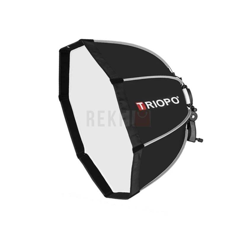 Softbox octogonale pliable TRIOPO KS2 65 de 65 cm avec support de montage pour flash Speedlite