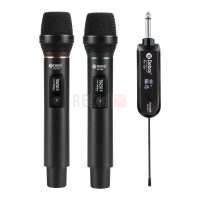 Microphones Sans fil Debra  PU-12H 2 Canal UHF-(2 Microphones + 1 Récepteur)